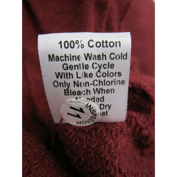 Wilt Brick V-neck Pullover Side Slit Sweatshirt Top Bordeaux Burgundy S Small - Picture 8 of 8